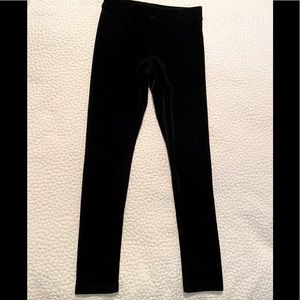 J Crew CREWCUTS Black Velvet size 7 leggings. Worn once. Super soft